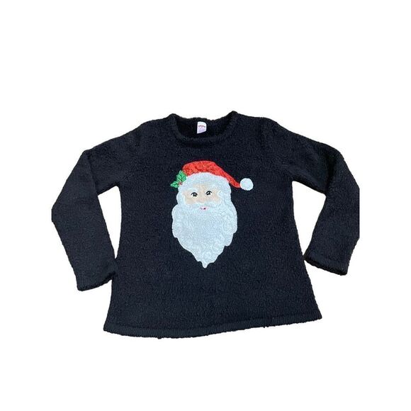 Holiday Time Santa sweater small - Picture 1 of 8